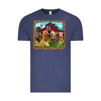 Vintage Denim farm life Vintage Tee - Zillion Design Studio