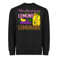 Black when life gives you lemons make lemonade Heavyweight Sweatshirt - texasbilliewilder