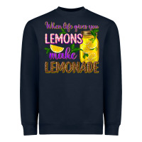 Navy when life gives you lemons make lemonade Heavyweight Sweatshirt - texasbilliewilder