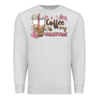 Dove Grey coffee is my valentine Premium Sweatshirt - MaliasSmallBusiness