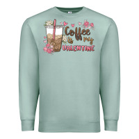 Seafoam coffee is my valentine Premium Sweatshirt - MaliasSmallBusiness
