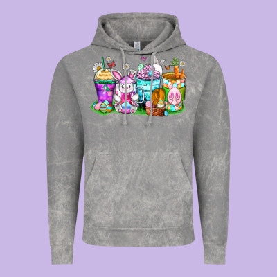 Easter Coffee Cups Vintage Hoodie Designed By Zillion Design Studio