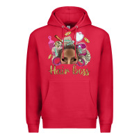 Cardinal Hair Boss Afro Messy Bun With Money Bbs Premium Hoodie - BundleAndBundleShop