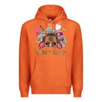 Carrot Hair Boss Afro Messy Bun With Money Bbs Premium Hoodie - BundleAndBundleShop