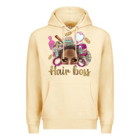 Pina Colada Hair Boss Afro Messy Bun With Money Bbs Premium Hoodie - BundleAndBundleShop