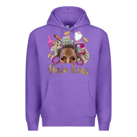 Hair Boss Afro Messy Bun With Money Bbs Premium Hoodie | Teevron
