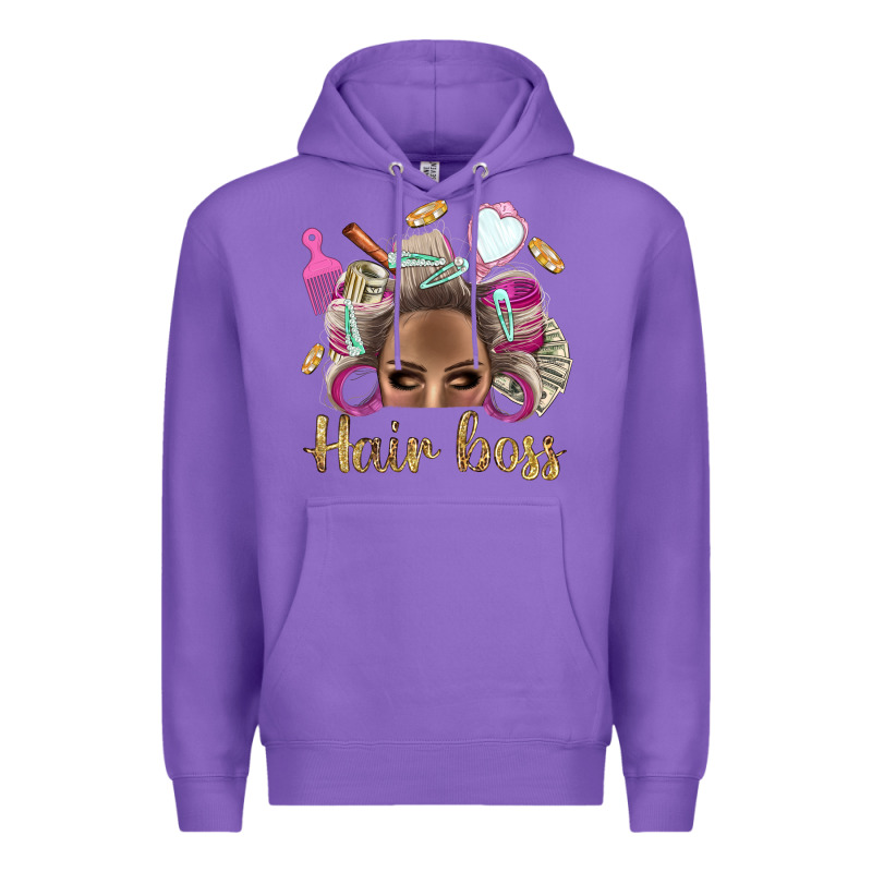 Hair Boss Afro Messy Bun With Money Bbs Premium Hoodie by BundleAndBundleShop | Teevron