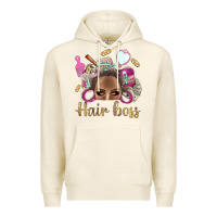 Tofu Hair Boss Afro Messy Bun With Money Bbs Premium Hoodie - BundleAndBundleShop