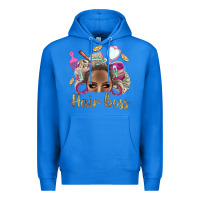 True Royal Hair Boss Afro Messy Bun With Money Bbs Premium Hoodie - BundleAndBundleShop