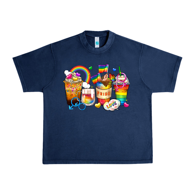 Pride Coffee Cups Urban Heavy Tee by Zillion Design Studio | Teevron