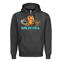 Charcoal Heather howdy fall Zipper Hoodie - JahusDesignShop