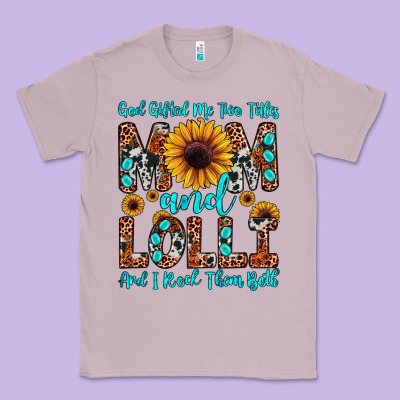 God Gifted Me Two Titles Mom And Lolli  And I Rock Classic Tee Designed By Jahusdesignshop