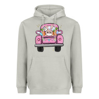 Moon Dust easter bunny and truck Heavyweight Hoodie - MaliasSmallBusiness
