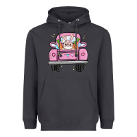 Easter Bunny And Truck Heavyweight Hoodie | Teevron