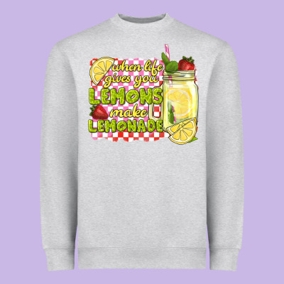 When Life Gives You Lemons Make Lemonade Heavyweight Sweatshirt Designed By Texasbilliewilder