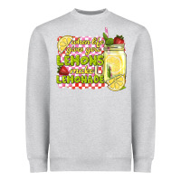 Heather Grey when life gives you lemons make lemonade Heavyweight Sweatshirt - texasbilliewilder