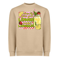 Mushroom when life gives you lemons make lemonade Heavyweight Sweatshirt - texasbilliewilder