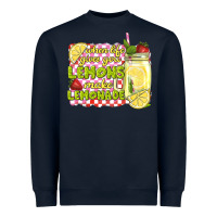 Navy when life gives you lemons make lemonade Heavyweight Sweatshirt - texasbilliewilder