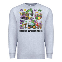 Heather Grey throw me something mister Premium Sweatshirt - MaliasSmallBusiness