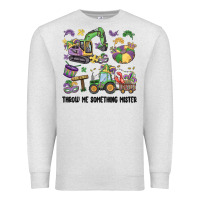 Oatmeal Heather throw me something mister Premium Sweatshirt - MaliasSmallBusiness