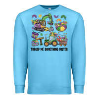 Ocean Blue throw me something mister Premium Sweatshirt - MaliasSmallBusiness