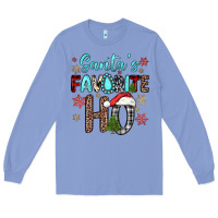 Colony Blue santa s favorite ho Long Sleeve Tee - JahusDesignShop