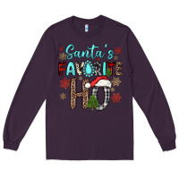 Plum santa s favorite ho Long Sleeve Tee - JahusDesignShop
