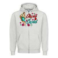 Dove Grey stupid cupid Zipper Hoodie - AdoDesignShop