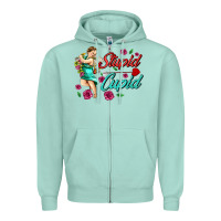 Seafoam stupid cupid Zipper Hoodie - AdoDesignShop