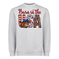 Heather Grey barn in the usa Heavyweight Sweatshirt - Zillion Design Studio