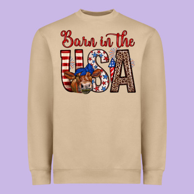 Barn In The Usa Heavyweight Sweatshirt Designed By Zillion Design Studio