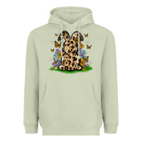 Matcha western floral bunny Heavyweight Hoodie - MaliasSmallBusiness