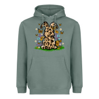 Sage western floral bunny Heavyweight Hoodie - MaliasSmallBusiness