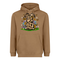 Toasted Coconut western floral bunny Heavyweight Hoodie - MaliasSmallBusiness