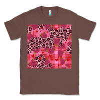 Chestnut valentines day roses leopard seamless pattern Classic Tee - JahusDesignShop
