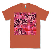 Copper valentines day roses leopard seamless pattern Classic Tee - JahusDesignShop