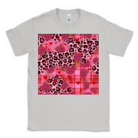 Moon Dust valentines day roses leopard seamless pattern Classic Tee - JahusDesignShop