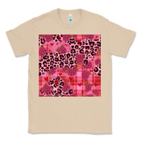 Mushroom valentines day roses leopard seamless pattern Classic Tee - JahusDesignShop