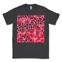 Smoke valentines day roses leopard seamless pattern Classic Tee - JahusDesignShop