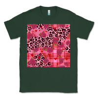 Sports Green valentines day roses leopard seamless pattern Classic Tee - JahusDesignShop