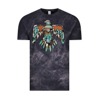 Cloud Black thunderbird with gemstone Vintage Tee - BarkalooDesign