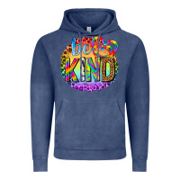 Vintage Denim be kind with heart ballons Vintage Hoodie - texasbilliewilder