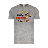 Merry Christmas Cross Vintage Tee | Teevron