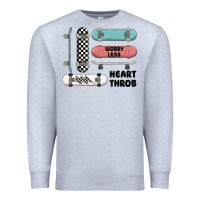 Heather Grey worry less Premium Sweatshirt - MaliasSmallBusiness