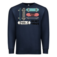 Navy worry less Premium Sweatshirt - MaliasSmallBusiness