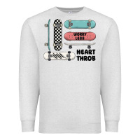 Oatmeal Heather worry less Premium Sweatshirt - MaliasSmallBusiness