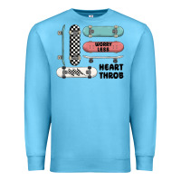 Ocean Blue worry less Premium Sweatshirt - MaliasSmallBusiness