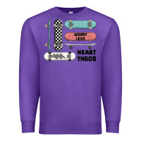 Purple worry less Premium Sweatshirt - MaliasSmallBusiness
