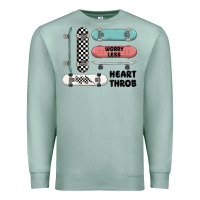 Seafoam worry less Premium Sweatshirt - MaliasSmallBusiness