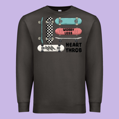 Worry Less Premium Sweatshirt Designed By Maliassmallbusiness